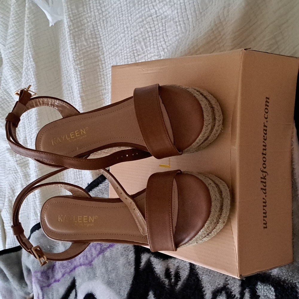 Cork Wedges size 6